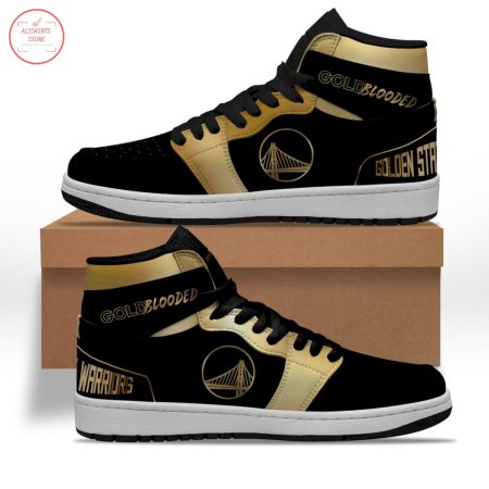 Golden State Warriors NBA AJ1 High Sneakers Shoes For Men And Women