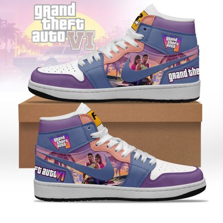 Grand Theft Auto VI AJ1 High Sneakers Shoes For Men And Women