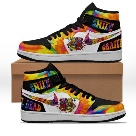 Grateful Dead AJ1 High Sneakers Shoes For Men And Women