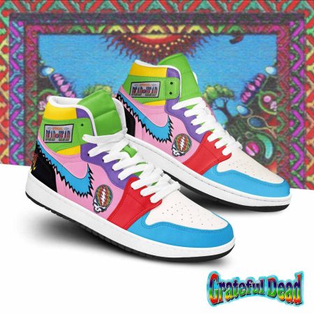Grateful Dead AJ1 High Sneakers Shoes For Men And Women