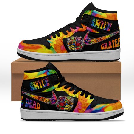 Grateful Dead AJ1 High Sneakers Shoes For Men And Women