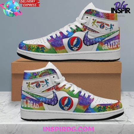 Grateful Dead AJ1 High Sneakers Shoes For Men And Women