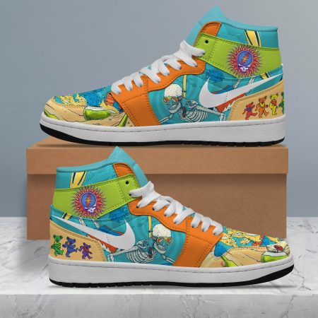 Grateful Dead AJ1 High Sneakers Shoes For Men And Women