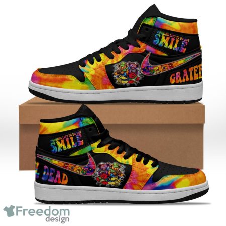 Grateful Dead AJ1 High Sneakers Shoes For Men And Women