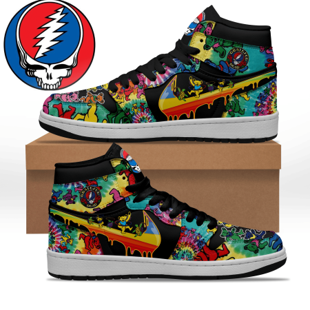 Grateful Dead AJ1 High Sneakers Shoes For Men And Women