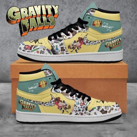 Gravity Falls AJ1 High Sneakers Shoes For Men And Women