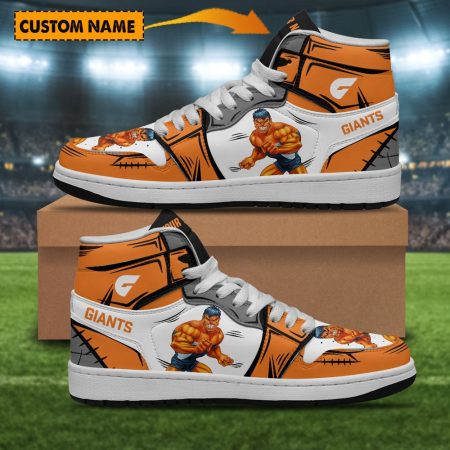 Greater Western Sydney Giants AJ1 High Sneakers Shoes For Men And Women