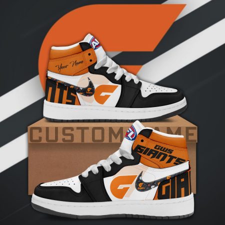 Greater Western Sydney Giants AJ1 High Sneakers Shoes For Men And Women