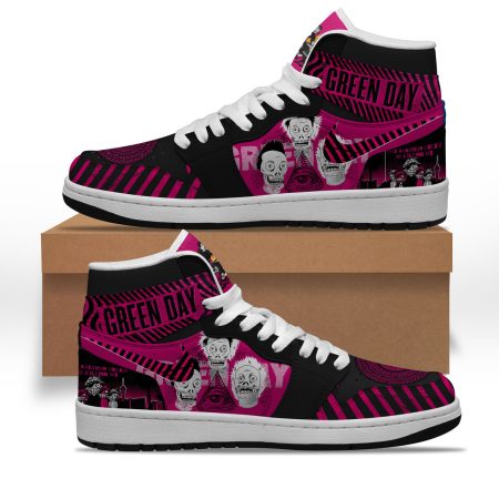 Green Day AJ1 High Sneakers Shoes For Men And Women