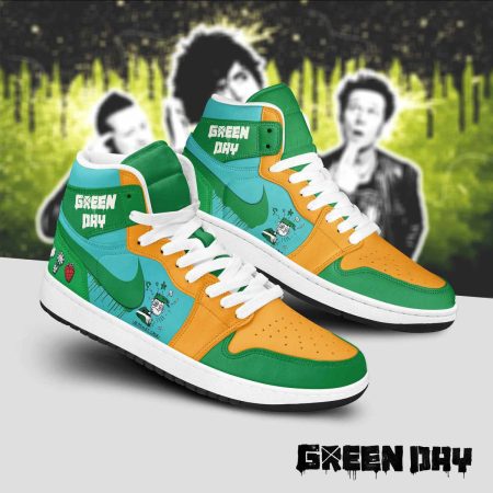 Green Day AJ1 High Sneakers Shoes For Men And Women