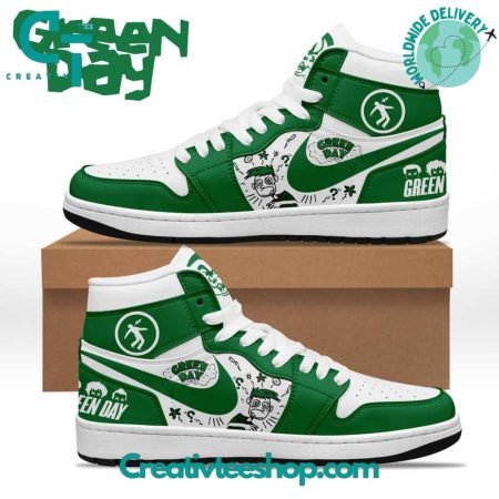 Green Day  AJ1 High Sneakers Shoes For Men And Women