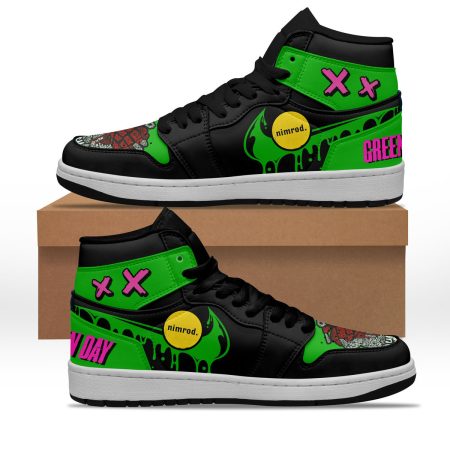 Green Day AJ1 High Sneakers Shoes For Men And Women