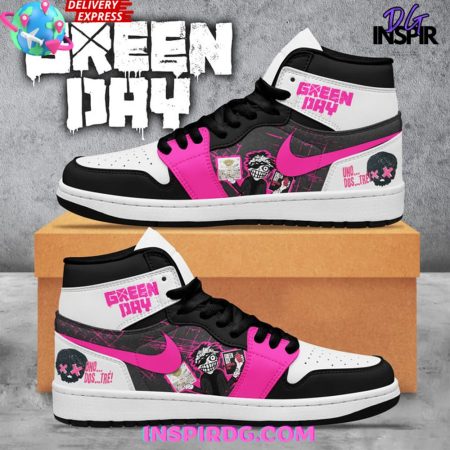 Green Day AJ1 High Sneakers Shoes For Men And Women