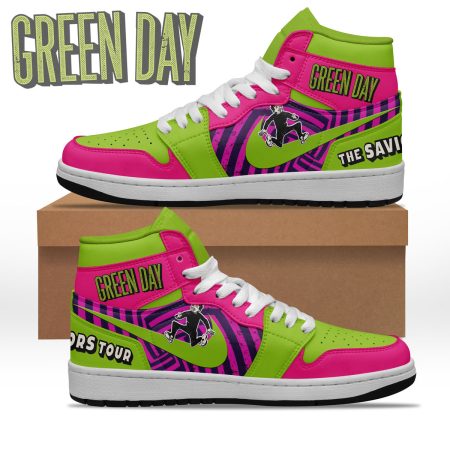 Green Day AJ1 High Sneakers Shoes For Men And Women