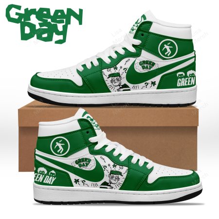 Green Day AJ1 High Sneakers Shoes For Men And Women