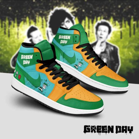 Green Day AJ1 High Sneakers Shoes For Men And Women