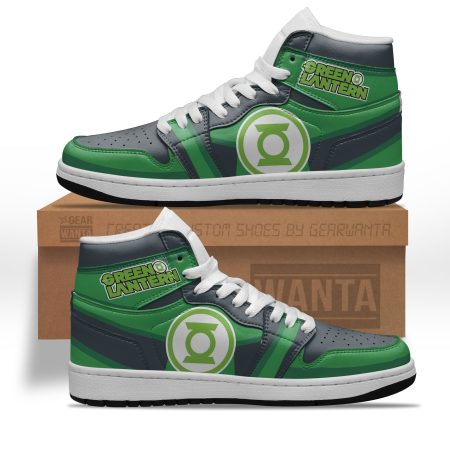 Green Lantern AJ1 High Sneakers Shoes For Men And Women