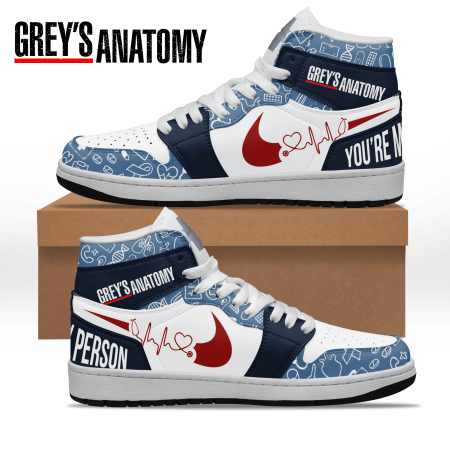 Grey’s Anatomy AJ1 High Sneakers Shoes For Men And Women