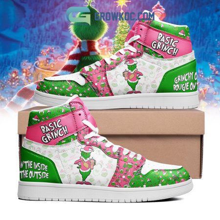 Grinch AJ1 High Sneakers Shoes For Men And Women