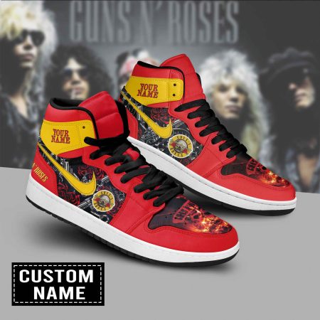 Guns N’ Roses AJ1 High Sneakers Shoes For Men And Women
