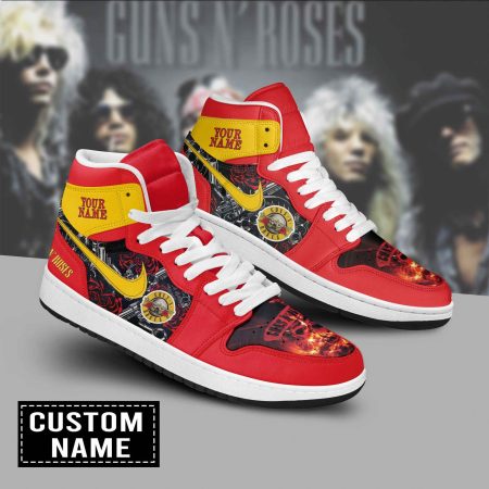 Guns N’ Roses AJ1 High Sneakers Shoes For Men And Women