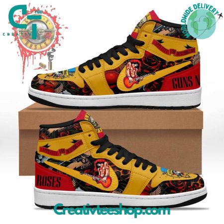 Guns n Roses Appetite For Destruction  AJ1 High Sneakers Shoes For Men And Women