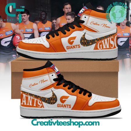 GWS Giants  AJ1 High Sneakers Shoes For Men And Women