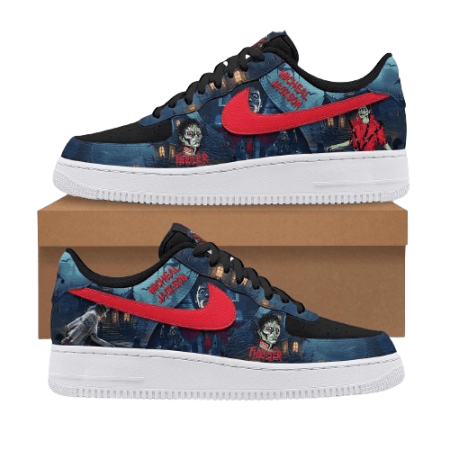 Halloween Michael Jackson Thriller Air Low-Top Sneakers Shoes For Men And Women