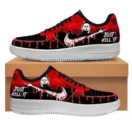 Halloween Michael Myers Just Kill It Air Low-Top Sneakers Shoes For Men And Women