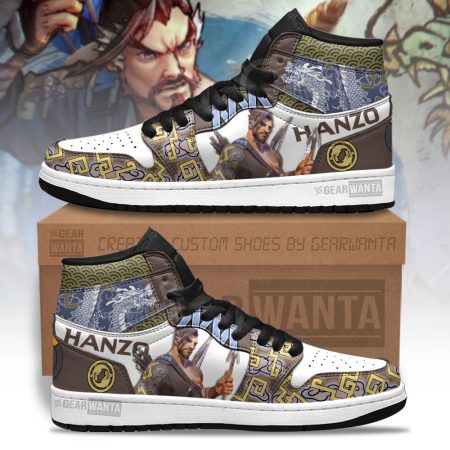 Hanzo Overwatch AJ1 High Sneakers Shoes For Men And Women