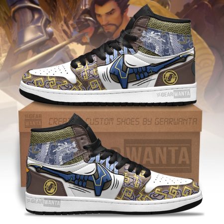Hanzo Overwatch AJ1 High Sneakers Shoes For Men And Women