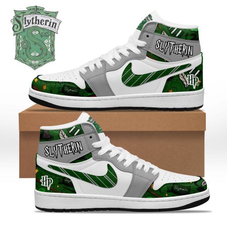 Harry Potter Slytherin AJ1 High Sneakers Shoes For Men And Women