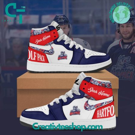 Hartford Wolf Pack AJ1 High Sneakers Shoes For Men And Women