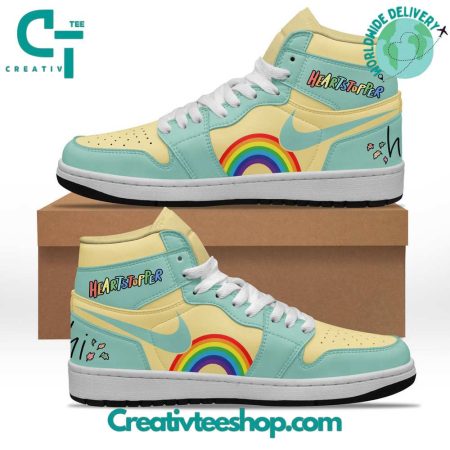 Heartstopper AJ1 High Sneakers Shoes For Men And Women