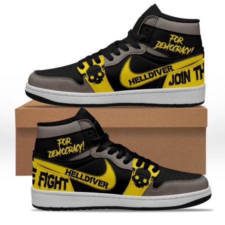 Helldivers AJ1 High Sneakers Shoes For Men And Women