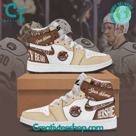 Hershey Bears  AJ1 High Sneakers Shoes For Men And Women