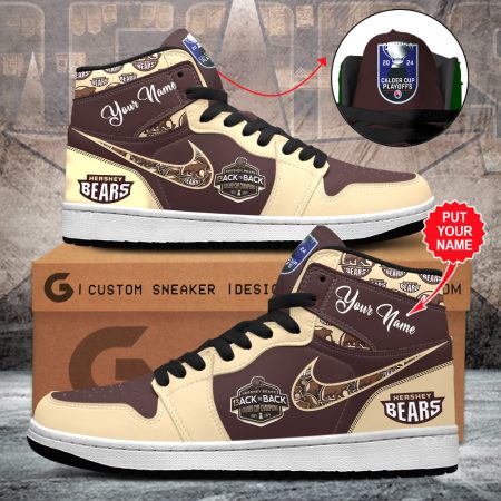 Hershey Bears AJ1 High Sneakers Shoes For Men And Women