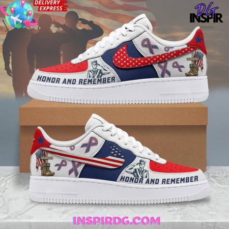 Honor and Remember Veterans Day Air Low-Top Sneakers Shoes For Men And Women