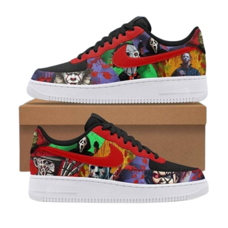 Horror Movies Club In Halloween Air Low-Top Sneakers Shoes For Men And Women