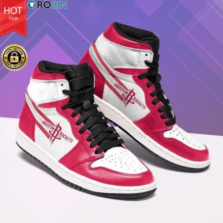 Houston Rockets NBA AJ1 High Sneakers Shoes For Men And Women
