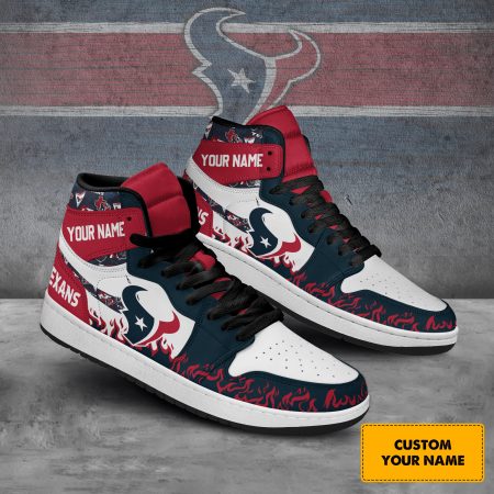 Houston Texans AJ1 High Sneakers Shoes For Men And Women