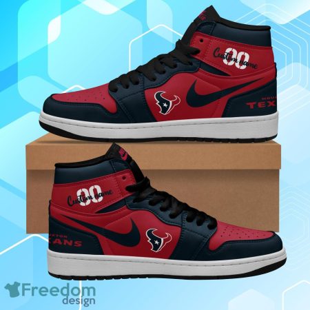 Houston Texans AJ1 High Sneakers Shoes For Men And Women