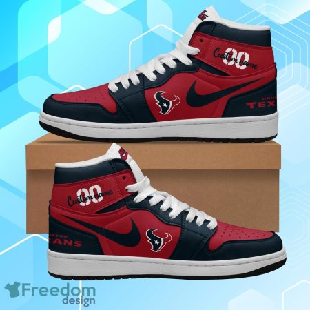 Houston Texans AJ1 High Sneakers Shoes For Men And Women