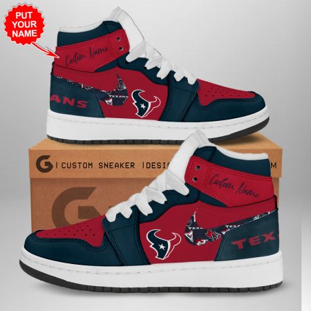 Houston Texans AJ1 High Sneakers Shoes For Men And Women