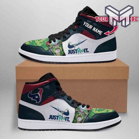 Houston Texans AJ1 High Sneakers Shoes For Men And Women