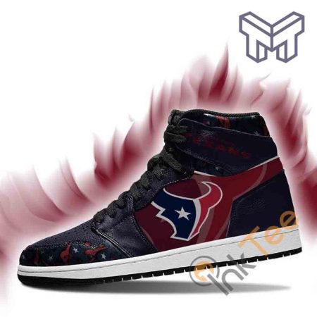 Houston Texans AJ1 High Sneakers Shoes For Men And Women