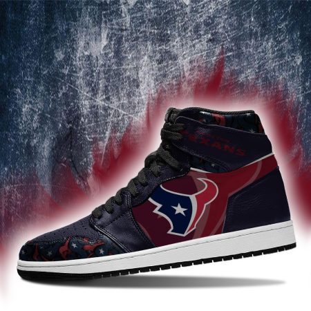 Houston Texans NFL AJ1 High Sneakers Shoes For Men And Women