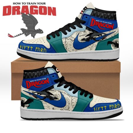 How to Train Your Dragon AJ1 High Sneakers Shoes For Men And Women
