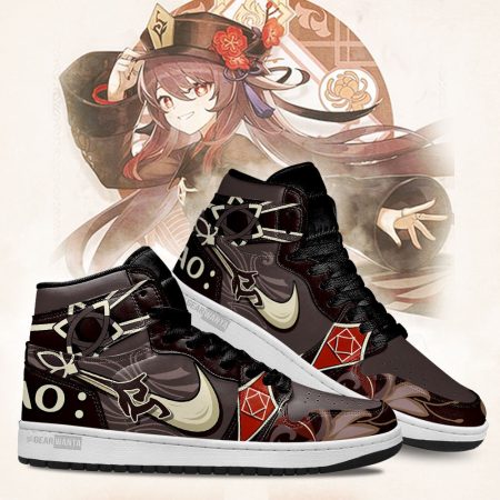 Hu Tao Genshin Impact AJ1 High Sneakers Shoes For Men And Women