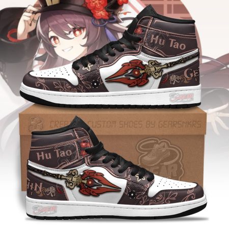 Hu Tao Genshin Impact AJ1 High Sneakers Shoes For Men And Women